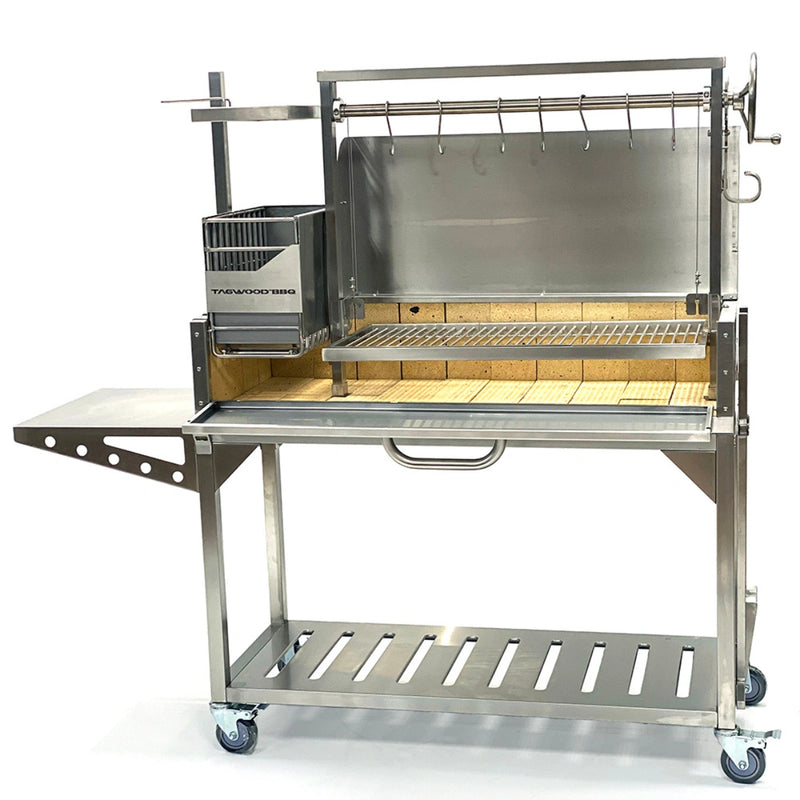 Tagwood BBQ Stainless Steel Wind Guard BBQ51SS with 35" width, 17" height, rust-resistant stainless steel construction.