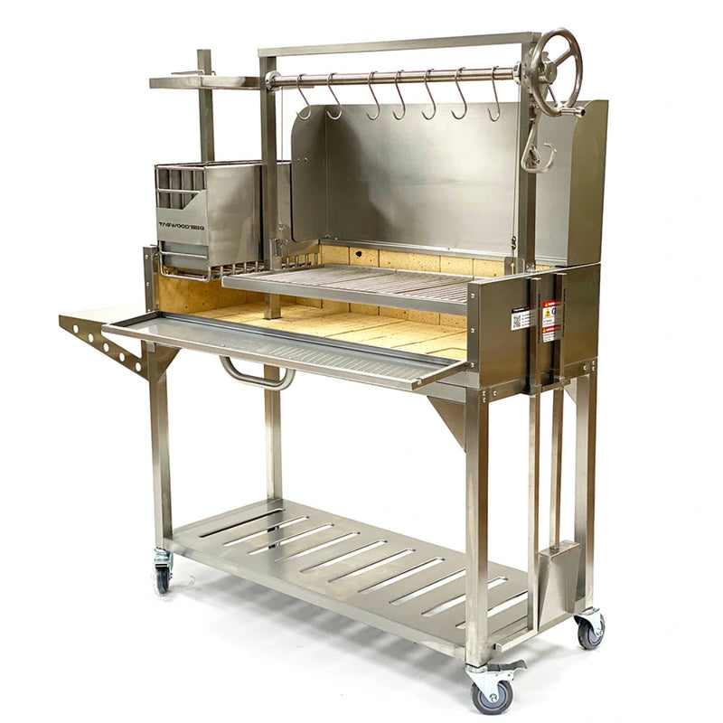 Tagwood BBQ Stainless Steel Wind Guard - BBQ51SS with 35" width, durable rust-resistant 304 steel for wind protection on grills.