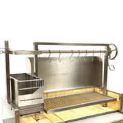 Tagwood BBQ Stainless Steel Wind Guard BBQ51SS with 35" width, 17" height, rust-resistant 304 stainless steel for wind protection.