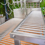 Tagwood BBQ Warming Rack BBQ52SS made of durable 304 stainless steel with 34" x 7" size for expanded grilling space.