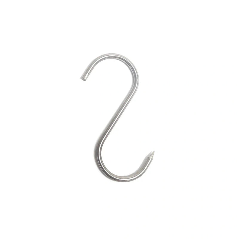 Tagwood BBQ S shape meat hook made of rust-resistant 304 stainless steel with a durable, heat-resistant S-shaped design.