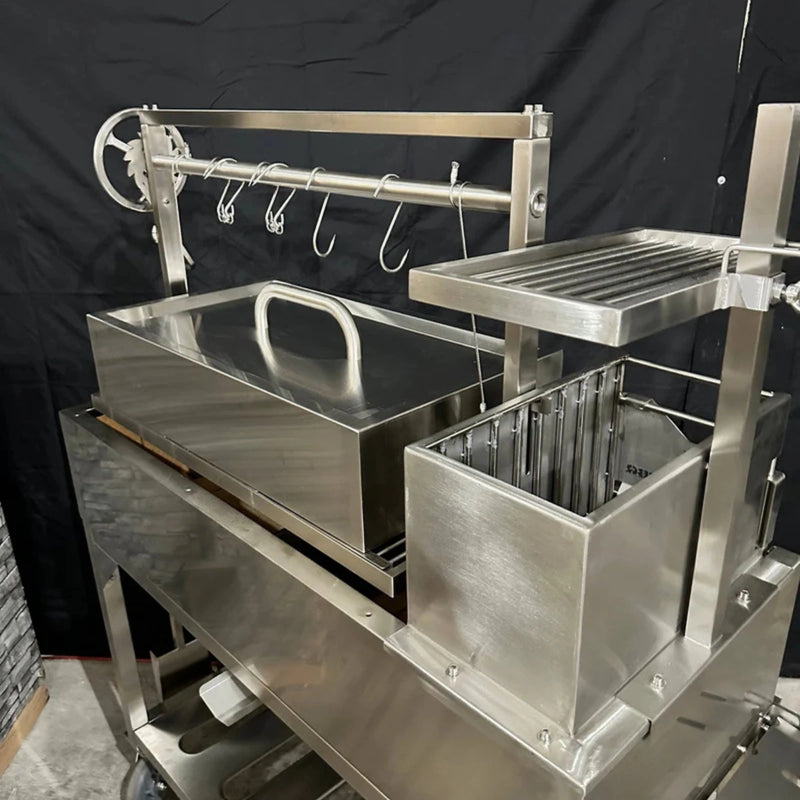 Tagwood BBQ Large Top Lid - BBQ59SS stainless steel lid for Santa Maria grill with oven-like heat retention and durable 304 stainless build.