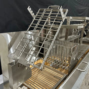 Tagwood BBQ Stainless Steel Wind Guard - BBQ61SS with rust-resistant 304 steel, wind protection, and easy installation for Gaucho clamp grills.