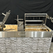 Tagwood BBQ front door for BBQ09SS Small with stainless steel durable construction and bracket mounting for heat retention.