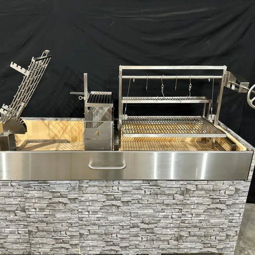 Tagwood BBQ front door for BBQ09SS Small with stainless steel durable construction and bracket mounting for heat retention.