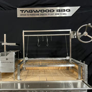 Tagwood BBQ front door for BBQ09SS Small in stainless steel with brackets for heat retention and durable outdoor use