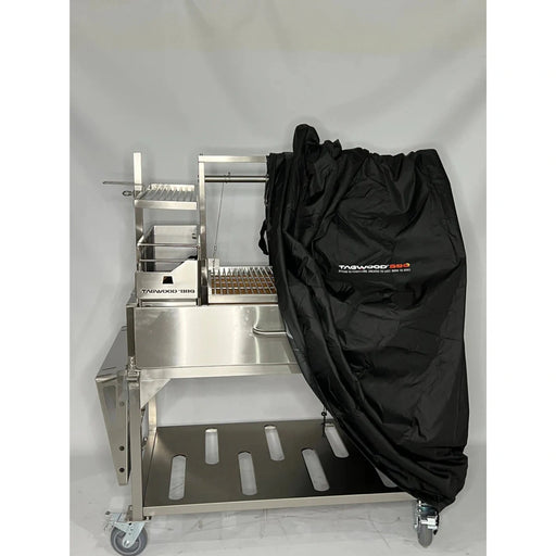 Tagwood BBQ BBQ23SS Cover - BBQ86SS black water-resistant grill cover with drawstring, custom fit for Tagwood BBQ23SS model.