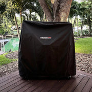 Tagwood BBQ BBQ23SS Cover - BBQ86SS, black durable water and UV-resistant grill cover with secure drawstring fit for BBQ23SS model.