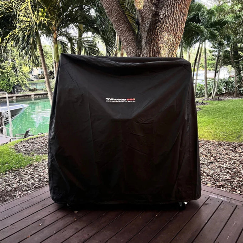Tagwood BBQ BBQ23SS Cover - BBQ86SS, black durable water and UV-resistant grill cover with secure drawstring fit for BBQ23SS model.