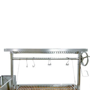 Tagwood BBQ Round Warming Roof Grill BBQ92SS in stainless steel with hooks and crank, fits BBQ03SS/BBQ05SS grills.