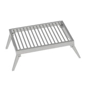 Tagwood BBQ Small Fixed Grill - BBQ93SS in stainless steel with compact fixed legs, designed for versatile grilling on BBQ26SS.