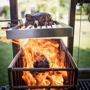 Tagwood BBQ Height Adjustable Secondary Grate BBQ96SS in stainless steel with adjustable height for precise grilling on BBQ09SS grills.