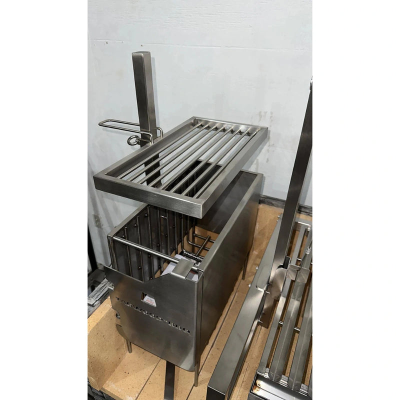 Tagwood BBQ Height Adjustable Secondary Grate BBQ96SS in stainless steel with adjustable height for precise cooking on BBQ09SS grill.