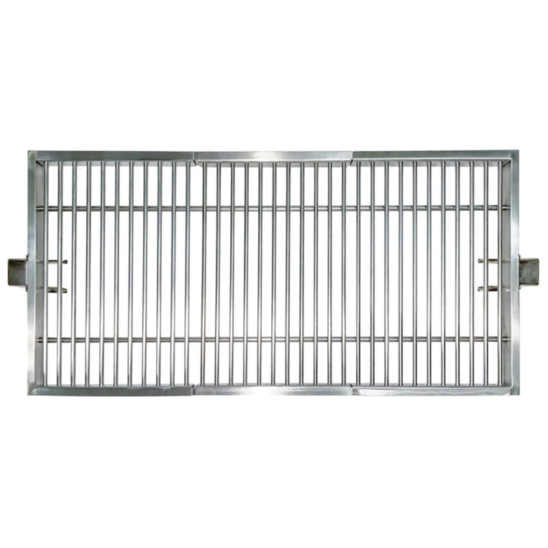Tagwood BBQ Round Warming Roof Grill BBQ98SS made of stainless steel with durable bars and side handles for BBQ09SS grills.