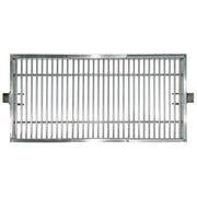 Tagwood BBQ Round Warming Roof Grill BBQ99SS in stainless steel with a rectangular design for BBQ23SS and BBQ25SS grills.
