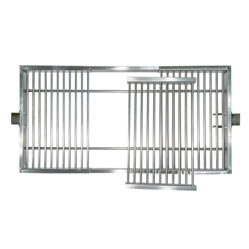 Tagwood BBQ Round Warming Roof Grill BBQ99SS in stainless steel, 37" wide, designed for BBQ23SS and BBQ25SS grills.