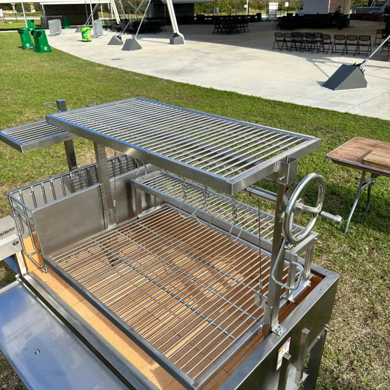 Tagwood BBQ Round Warming Roof Grill BBQ99SS stainless steel warming rack compatible with BBQ23SS BBQ25SS grills for extra cooking space.