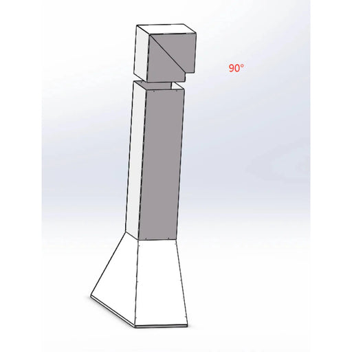 Tagwood BBQ Elbows for Smoke Hood in 90-degree angle, durable 304 stainless steel, for Tagwood Smoke Hood ventilation system.
