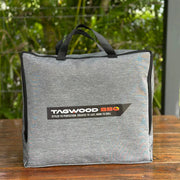 Tagwood BBQ BBQ25SS and BBQ09SS Cover COVE25 in grey vinyl with storage bag and handles for protective grill coverage.