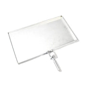 Tagwood BBQ Height Adjustable Griddle GRD86SS with 21"x15" stainless steel surface and adjustable handle for precise grilling.