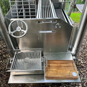 Tagwood BBQ Edge-Grain Cutting & Carving Board TAWO04 crafted from durable Acacia wood with juice groove and hand grips.