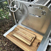 Tagwood BBQ Edge-Grain Cutting & Carving Board - TAWO05 with ergonomic grips, juice groove, and durable Acacia wood, 24" x 16".