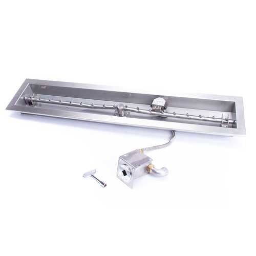 HPC Fire Inspired Linear Trough Inserts Natural Gas with 304 stainless steel, linear burner, and easy drop-in installation design.