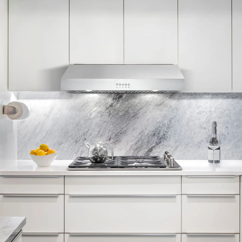 Cosmo 48" Haven Collection Under Cabinet Range Hood in Stainless Steel, 500 CFM, LED Lights, COS-QB48