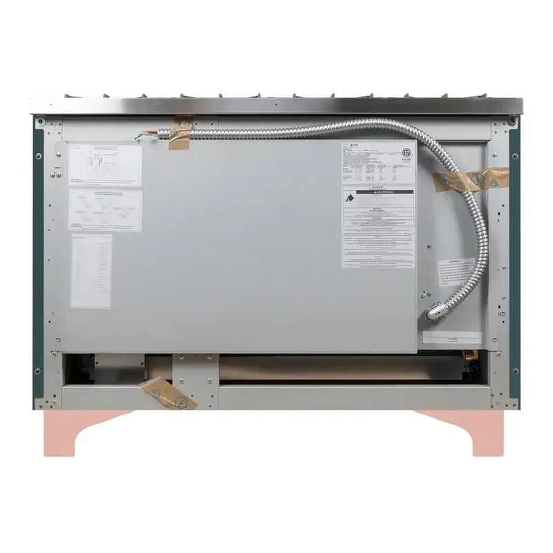 ILVE Majestic II 48" Dual Fuel Freestanding Range in Blue Grey with Copper Trim, UM12FDNS3BGPLP