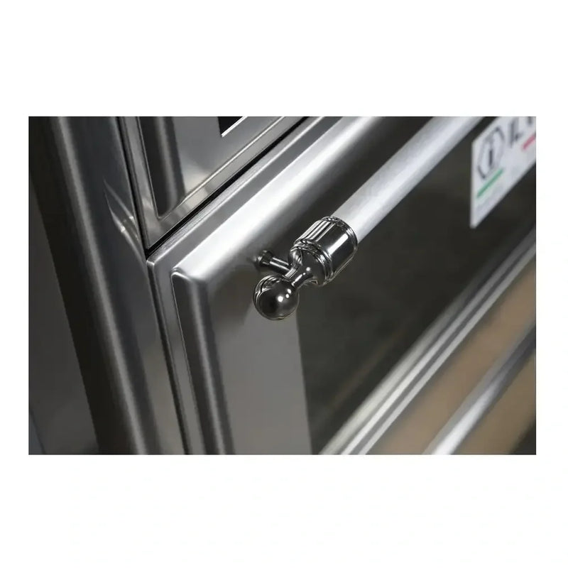 ILVE Majestic II 48" Dual Fuel Freestanding Range in Stainless Steel with Chrome Trim, UM12FDNS3SSCLP