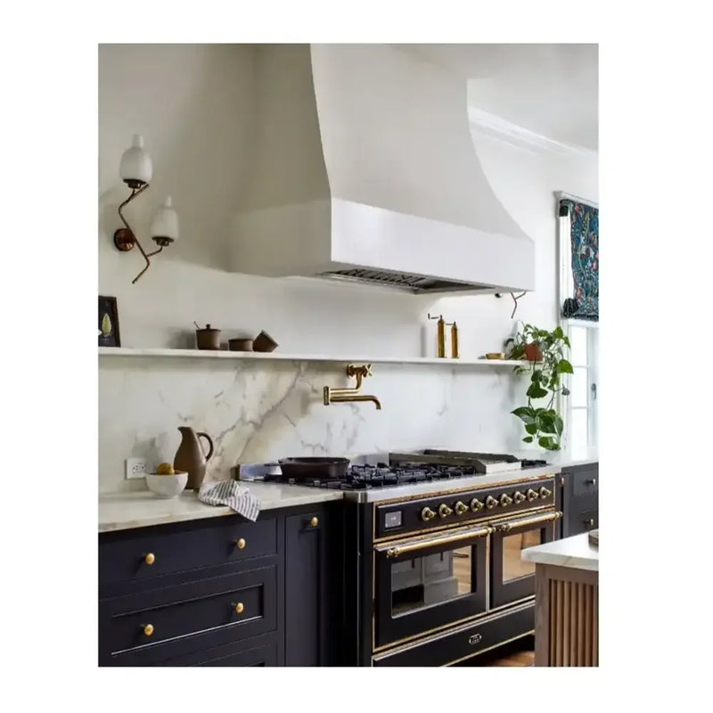 ILVE Majestic II 60" Dual Fuel Freestanding Range in Graphite Matte with Brass Trim, UM15FDNS3MGGLP