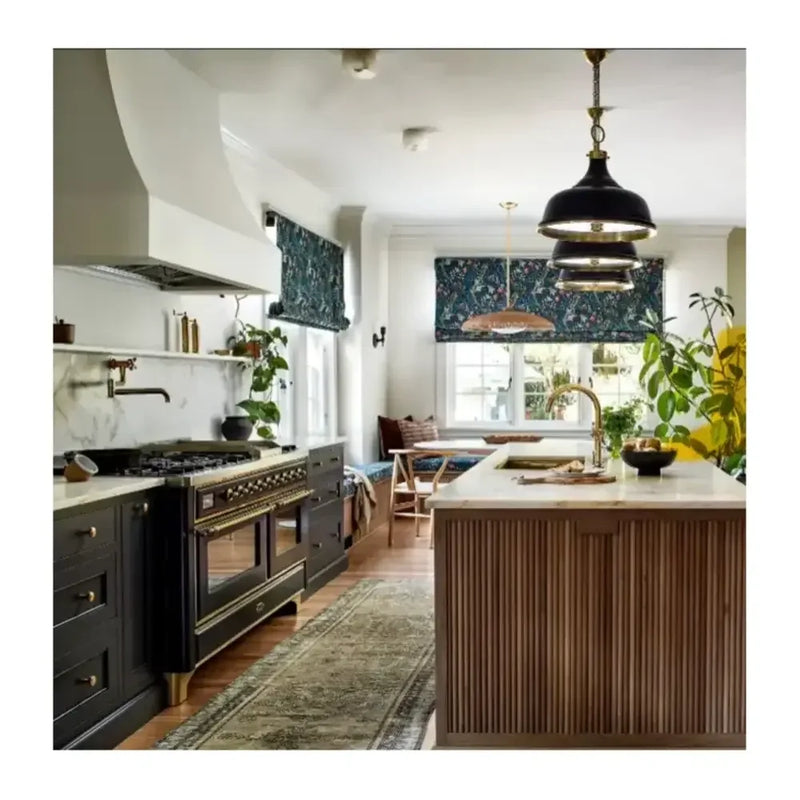 ILVE Majestic II 60" Dual Fuel Freestanding Range in Graphite Matte with Brass Trim, UM15FDNS3MGG