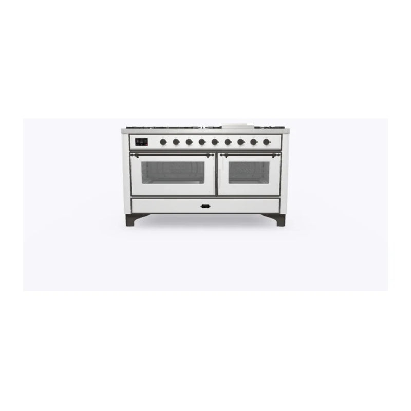 ILVE Majestic II 60" Dual Fuel Freestanding Range in RAL Color with Burnished Trim, UM15FDNS3RAB