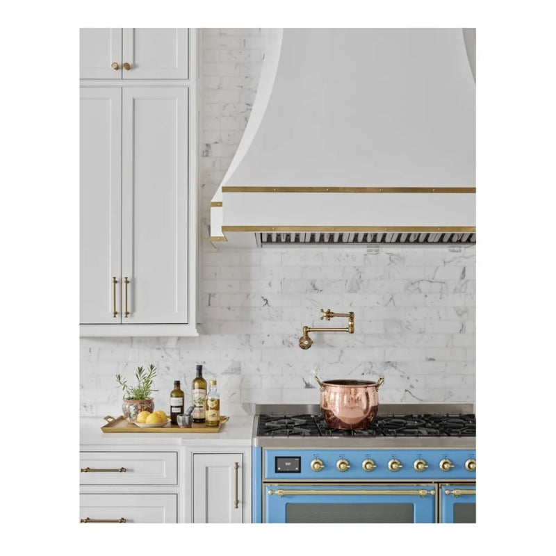 ILVE Majestic II 60" Dual Fuel Freestanding Range in RAL Color with Brass Trim, UM15FDNS3RAGLP