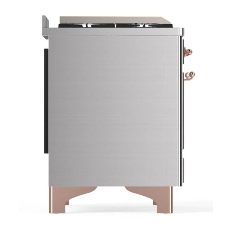 ILVE Majestic II 60" Dual Fuel Freestanding Range in Stainless Steel with Copper Trim, UM15FDNS3SSPLP