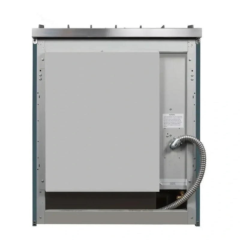 ILVE Majestic II 30" Dual Fuel Freestanding Range in Blue Grey with Burnished Trim, UM30DNE3BGBLP