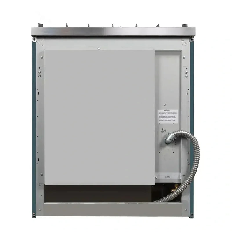 ILVE Majestic II 30" Dual Fuel Freestanding Range in Blue Grey with Chrome Trim, UM30DNE3BGC