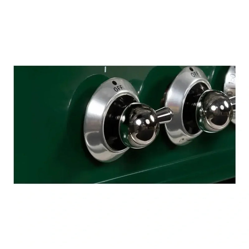 ILVE Majestic II 30" Dual Fuel Freestanding Range in Emerald Green with Chrome Trim, UM30DNE3EGCLP