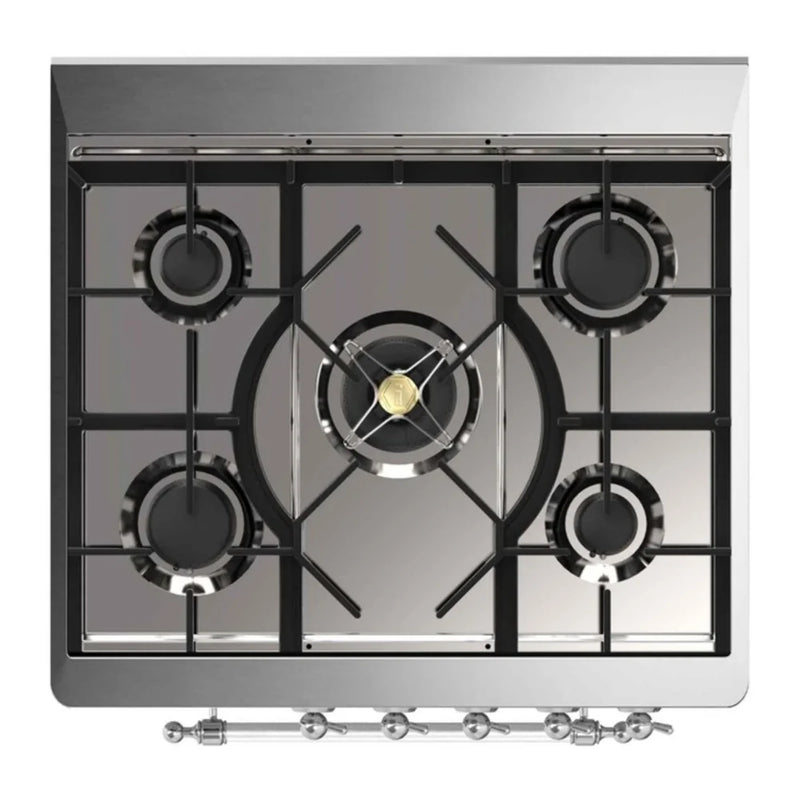 ILVE Majestic II 30" Dual Fuel Freestanding Range in RAL Color with Chrome Trim, UM30DNE3RACLP