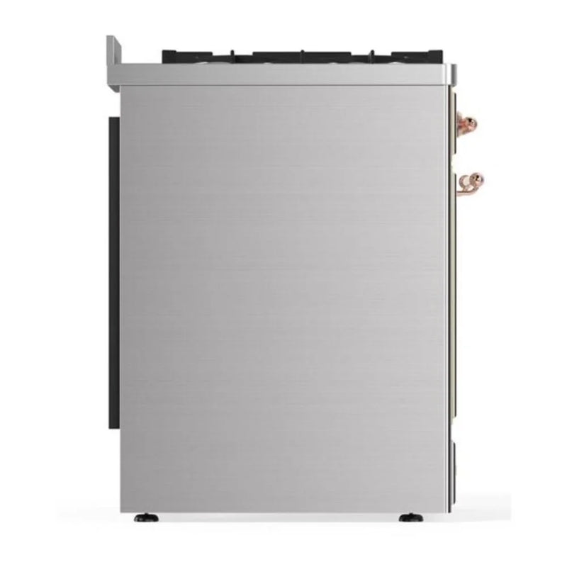 ILVE Majestic II 30" Dual Fuel Freestanding Range in Stainless Steel with Copper Trim, UM30DNE3SSPLP