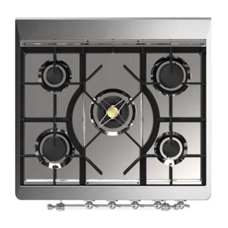 ILVE Majestic II 30" Dual Fuel Freestanding Range in Emerald Green with Chrome Trim, UM30DQNE3EGCLP