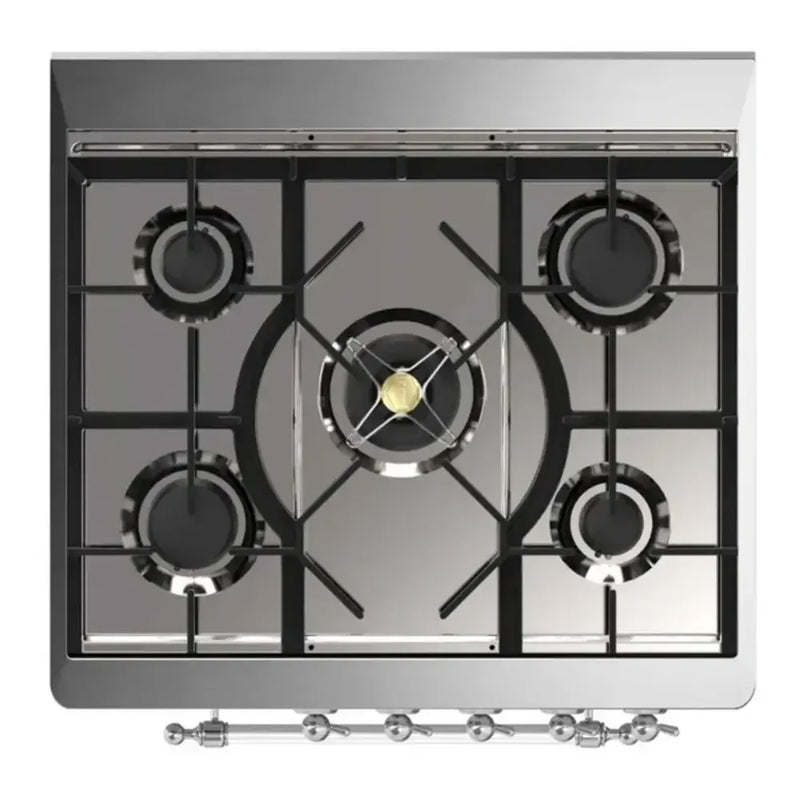 ILVE Majestic II 30" Dual Fuel Freestanding Range in RAL Color with Chrome Trim, UM30DQNE3RACLP