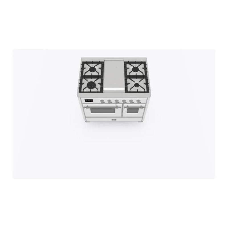 ILVE Majestic II 40" Dual Fuel Freestanding Range in RAL Color with Chrome Trim, UMD10FDNS3RACLP