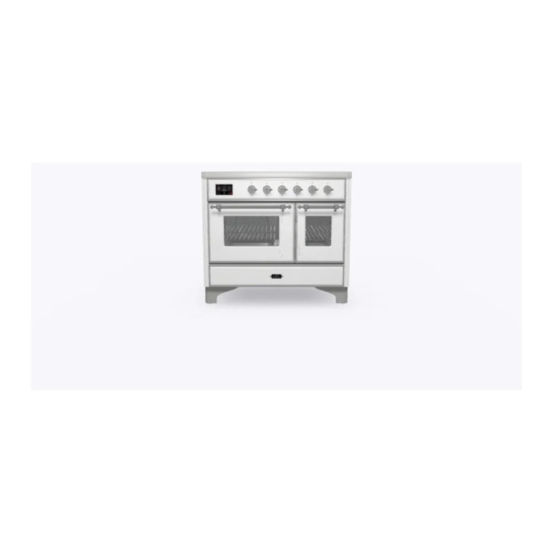 ILVE Majestic II 40" Induction Freestanding Range in RAL Color with Chrome Trim, UMDI10NS3RAC