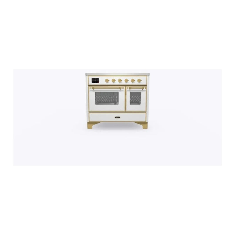 ILVE Majestic II 40" Induction Freestanding Range in RAL Color with Brass Trim, UMDI10NS3RAG