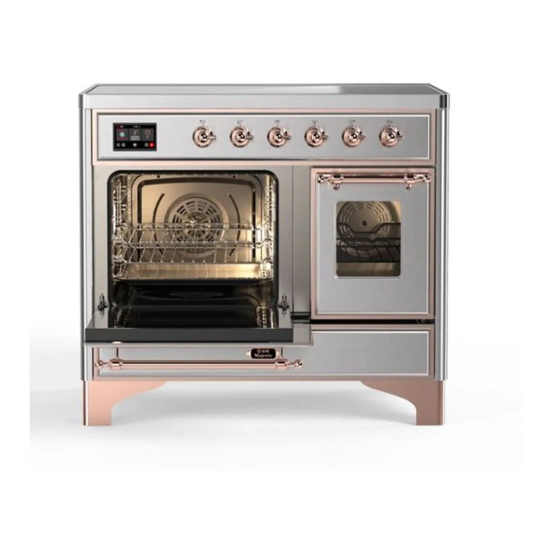 ILVE Majestic II 40" Induction Freestanding Range in Stainless Steel with Copper Trim, UMDI10NS3SSP