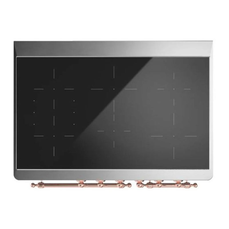 ILVE Majestic II 40" Induction Freestanding Range in Stainless Steel with Copper Trim, UMDI10NS3SSP