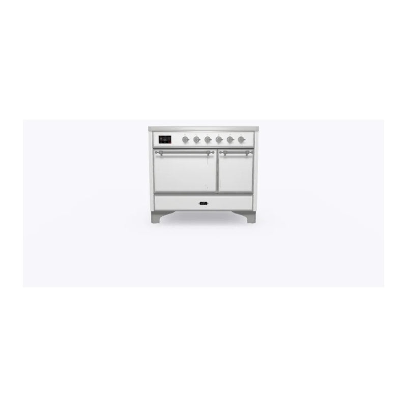 ILVE Majestic II 40" Induction Freestanding Range in RAL Color with Chrome Trim, UMDI10QNS3RAC