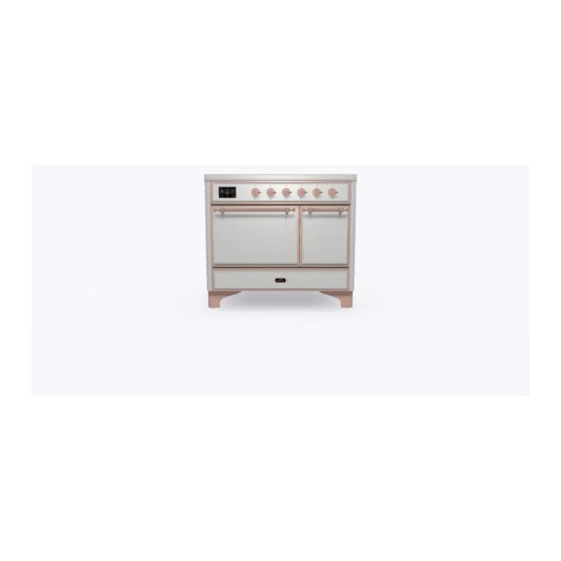 ILVE Majestic II 40" Induction Freestanding Range in Stainless Steel with Copper Trim, UMDI10QNS3SSP