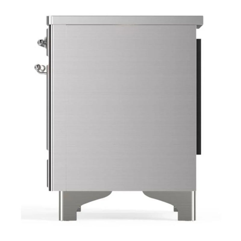 ILVE Majestic II 36" Induction Freestanding Range in Stainless Steel with Chrome Trim, UMI09NS3SSC